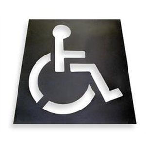 stencil for handicap parking