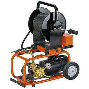electric sewer jetter for up to 4 inch capacity
